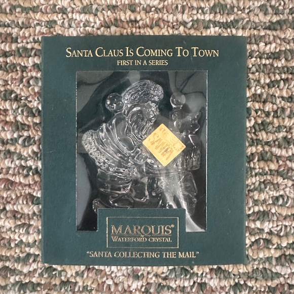 NEW Marquis Waterford Santa Claus Is Coming To Town Orament - Picture 1 of 2